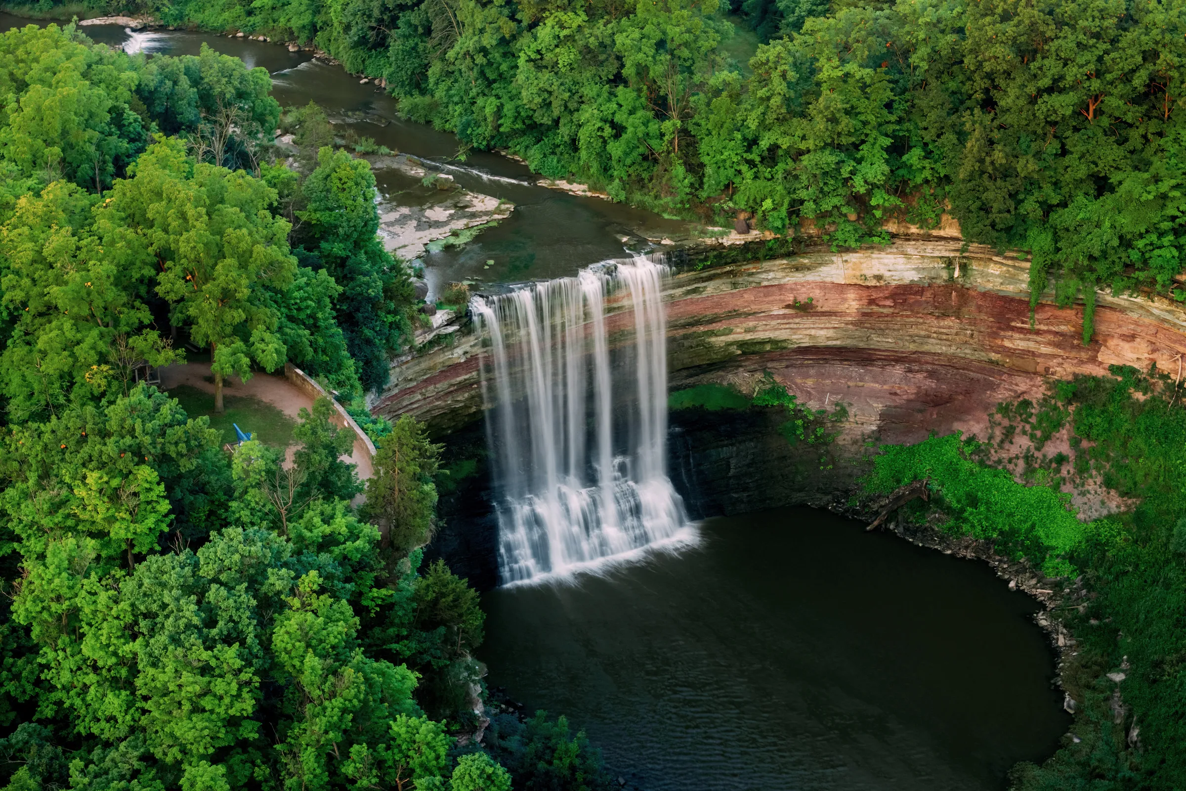 Aerial of Ball’s Falls